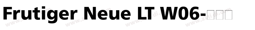 Frutiger Neue LT W06字体转换